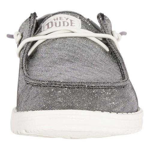 Women's HEYDUDE Wendy Metallic Sparkle Shoes - Primary Image