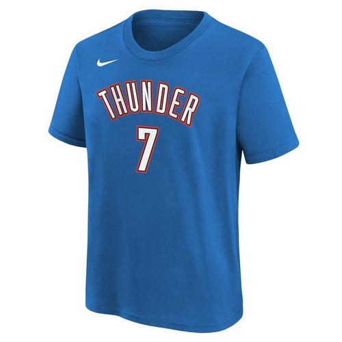 Nike Kids' Oklahoma City Thunder Chet Holmgren #7 Icon Name & Number T-Shirt - Primary Image