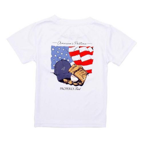 Toddler Properly Tied America's Pasttime Performance T-Shirt - Primary Image