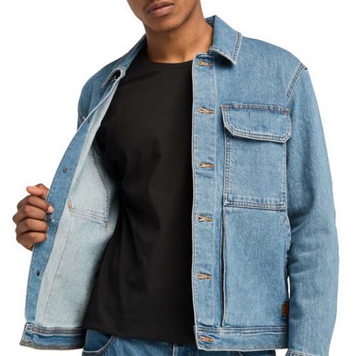 Men's Timberland Refibra Trucker Denim Jacket - Primary Image