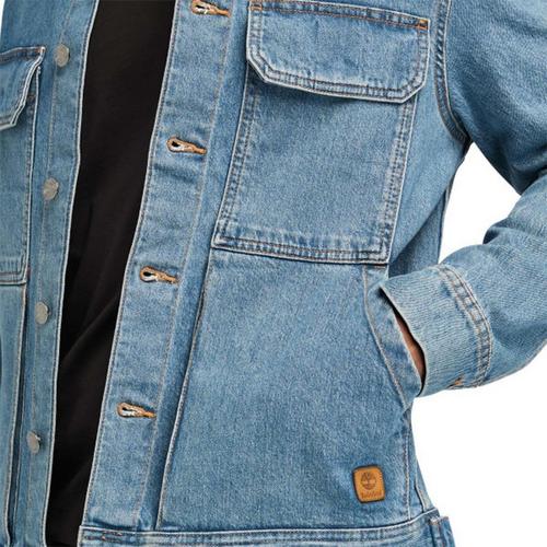Men's Timberland Refibra Trucker Denim Jacket - Primary Image