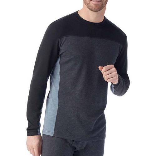 Men's Smartwool Classic Thermal MerinoColorblock Long Sleeve Base Layer - Primary Image