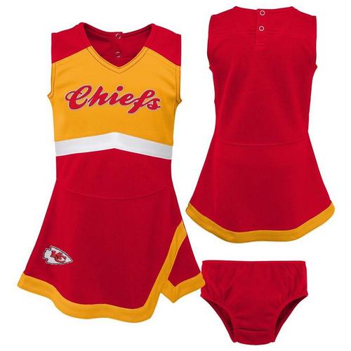 Genuine Stuff Toddler Girls' Kansas City Chiefs Cheer Captain Dress Set - Primary Image