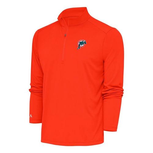 Antigua Miami Dolphins Classic Tribute Long Sleeve 1/4 Zip - Primary Image