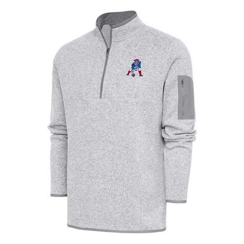 Antigua New England Patriots Classic Fortune Long Sleeve 1/4 Zip - Primary Image