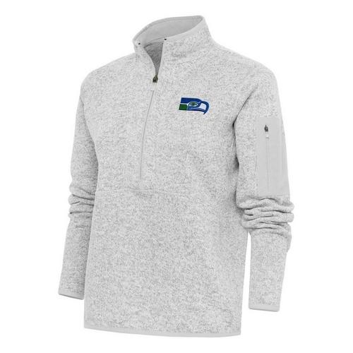 Antigua Women's Seattle Seahawks Classic Fortune Long Sleeve 1/4 Zip - Primary Image
