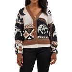 Women's Wrangler Western Cropped V-Neck Cardigan - Thumbnail 1 of 3