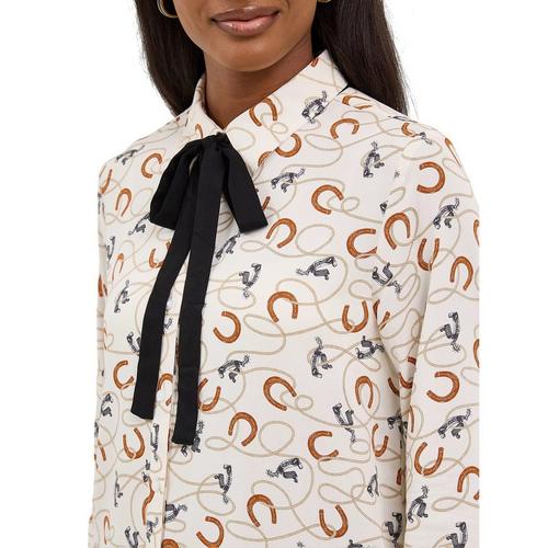 Women's Wrangler Retro Stripe Slim Western Snap Long Sleeve Button Up Shirt - Primary Image