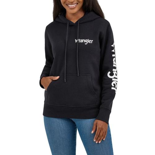 Women's Wrangler Retro Logo Arm Hoodie - Primary Image
