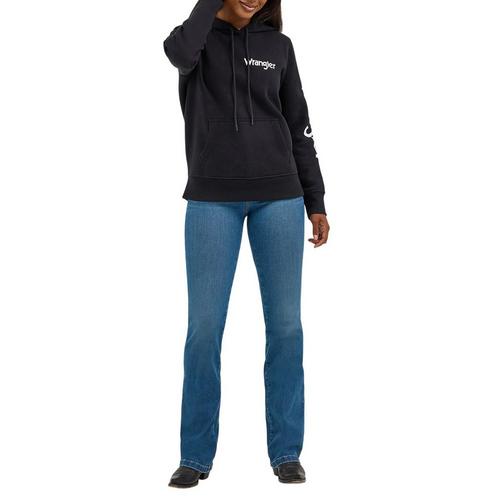 Women's Wrangler Retro Logo Arm Hoodie - Primary Image