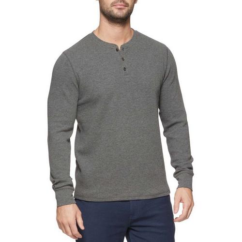 Men's Flag & Anthem Chatsworth Soft Waffle Long Sleeve Henley - Primary Image