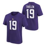 Nike Kids' Minnesota Vikings Adam Thielen #19 Name & Number T-Shirt - Thumbnail 1 of 3