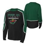 Genuine Stuff Kids' Minnesota Wild Pro Assist Crewneck Sweatshirt - Thumbnail 3 of 3