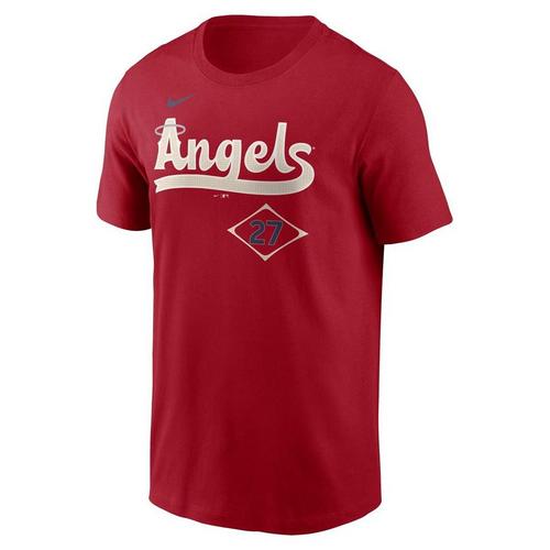 Nike Los Angeles Angels Mike Trout #27 City Connect Name & Number T-Shirt - Primary Image