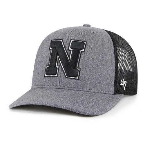47 Brand Nebraska Cornhuskers Trucker Carbon Adjustable Hat - Primary Image