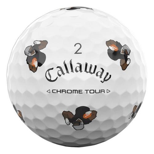 Callaway Chrome Tour Retro Football Golf Balls - Primary Image