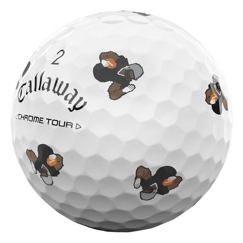 Callaway Chrome Tour Retro Football Golf Balls - Primary Image
