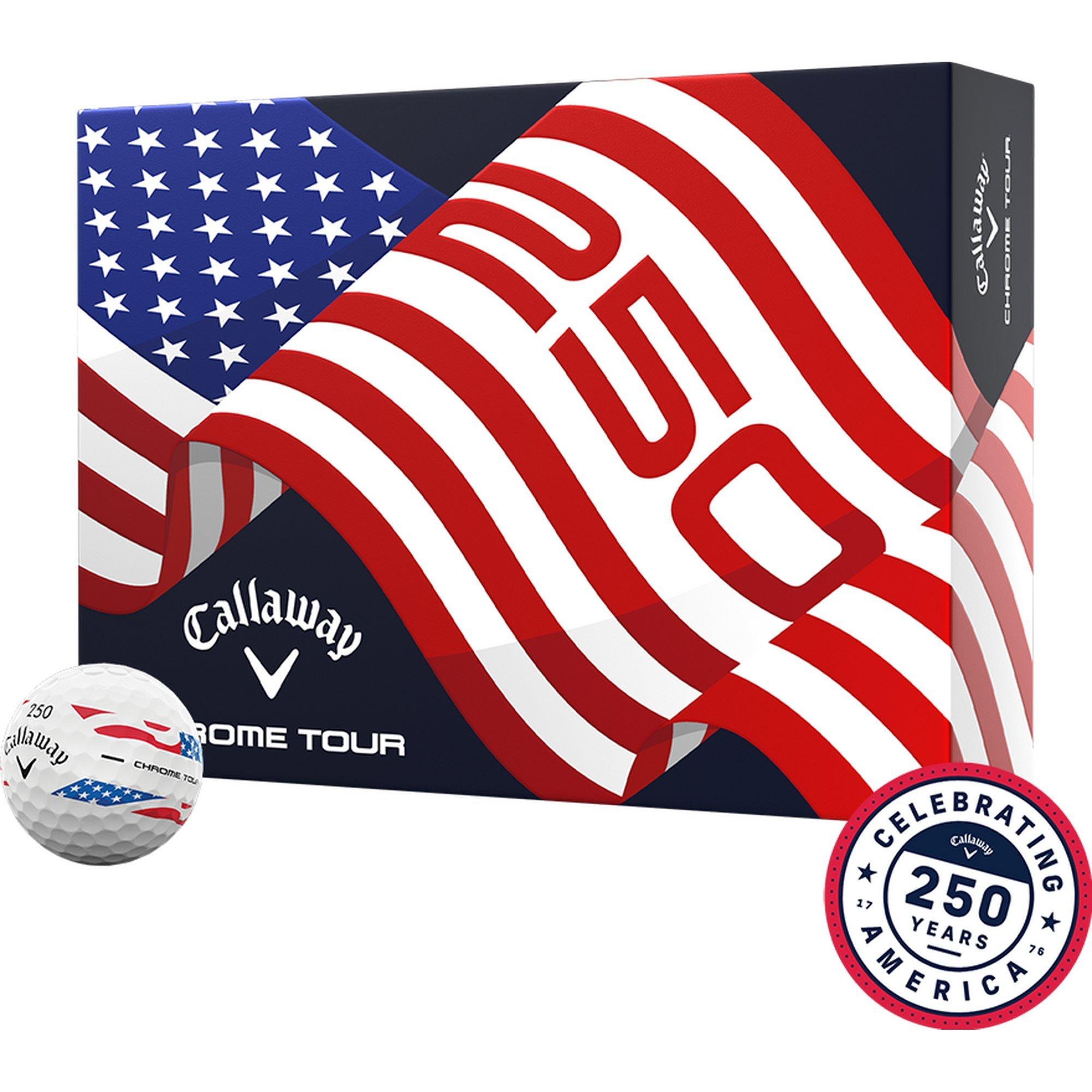 Callaway Chrome Tour USA 250 Stripe Golf Balls