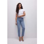 Women's GOOD AMERICAN Good Split Straight Ankle Jeans - Thumbnail 2 of 10