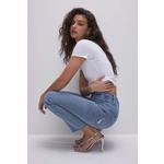 Women's GOOD AMERICAN Good Split Straight Ankle Jeans - Thumbnail 5 of 10