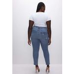 Women's GOOD AMERICAN Good Split Straight Ankle Jeans - Thumbnail 8 of 10