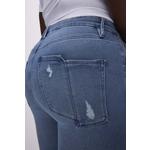 Women's GOOD AMERICAN Good Split Straight Ankle Jeans - Thumbnail 9 of 10