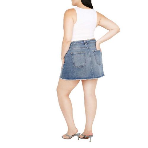 Women's GOOD AMERICAN Denim Skirt - Primary Image