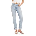 Women's GOOD AMERICAN Good Classic Slim Fit Straight Jeans - Thumbnail 1 of 11