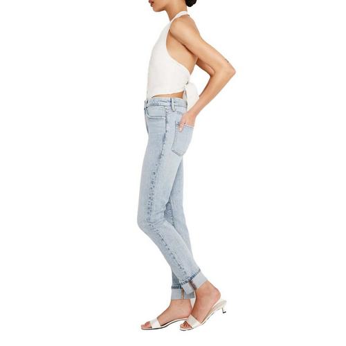 Women's GOOD AMERICAN Good Classic Slim Fit Straight Jeans - Primary Image