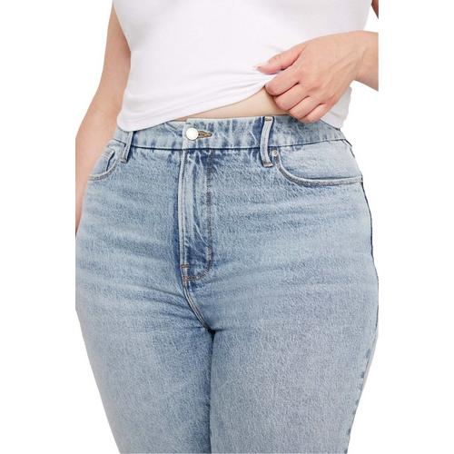 Women's GOOD AMERICAN Good Classic Slim Fit Straight Jeans - Primary Image