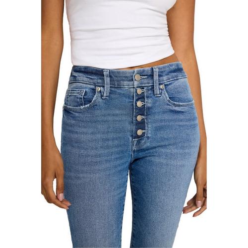 Women's GOOD AMERICAN Good Classic Slim Fit Straight Jeans - Primary Image