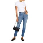 Women's GOOD AMERICAN Good Classic Slim Fit Straight Jeans - Thumbnail 3 of 5