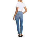 Women's GOOD AMERICAN Good Classic Slim Fit Straight Jeans - Thumbnail 4 of 5