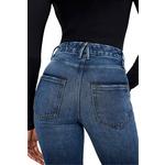 Women's GOOD AMERICAN Good Boy Slit Slim Fit Straight Jeans - Thumbnail 6 of 7