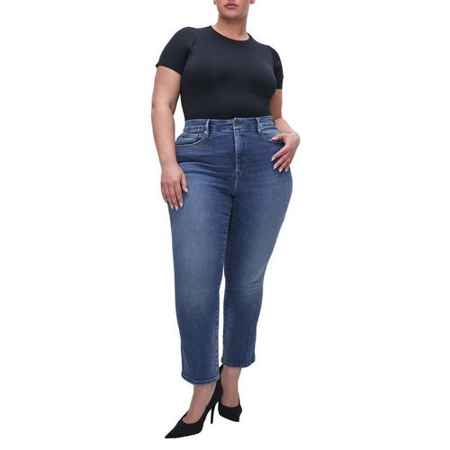 Women's GOOD AMERICAN Light Compression Straight Jeans - Primary Image