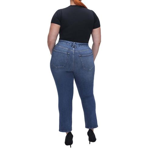 Women's GOOD AMERICAN Light Compression Straight Jeans - Primary Image