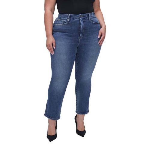 Women's GOOD AMERICAN Light Compression Straight Jeans - Primary Image