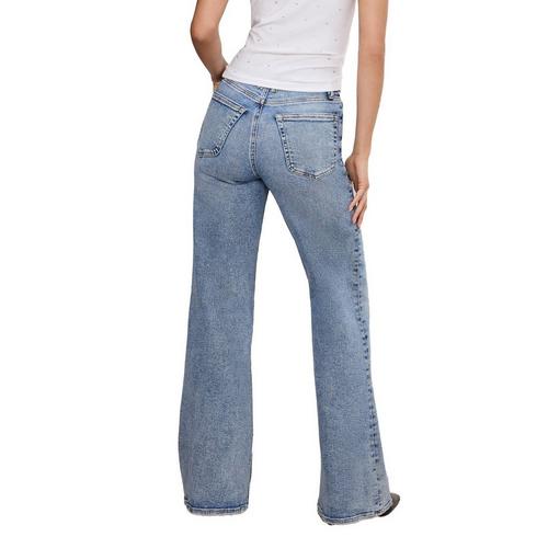 Women's GOOD AMERICAN Good Waist Palazzo Wide Leg Jeans - Primary Image
