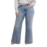 Women's GOOD AMERICAN Good Waist Palazzo Wide Leg Jeans - Thumbnail 6 of 9