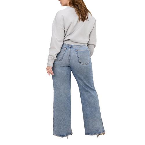 Women's GOOD AMERICAN Good Waist Palazzo Wide Leg Jeans - Primary Image