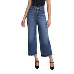 Women's GOOD AMERICAN Soft-Tech Good Waist Cropped Palazzo Wide Leg Jeans - Thumbnail 1 of 6