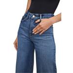 Women's GOOD AMERICAN Soft-Tech Good Waist Cropped Palazzo Wide Leg Jeans - Thumbnail 4 of 6