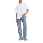Women's GOOD AMERICAN Good Skate Crystal Wide Leg Jeans - Thumbnail 2 of 6