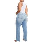 Women's GOOD AMERICAN Soft Tech Good True Straight Jeans - Thumbnail 7 of 9