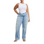 Women's GOOD AMERICAN Soft Tech Good True Straight Jeans - Thumbnail 9 of 9