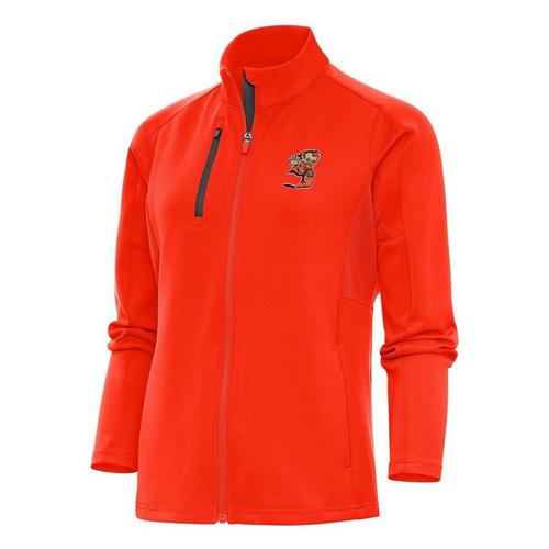 Antigua Women's Cleveland Browns ''Running Brownie'' Classic Generation Full Zip Jacket - Primary Image