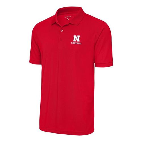 Antigua Nebraska Cornhuskers Football Legacy Pique Polo - Primary Image