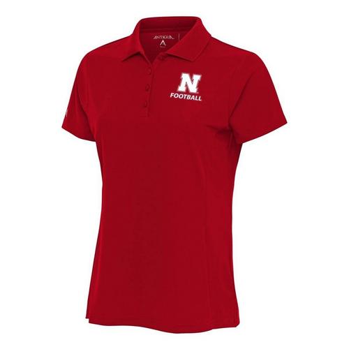 Antigua Women's Nebraska Cornhuskers Football Legacy Pique Polo - Primary Image