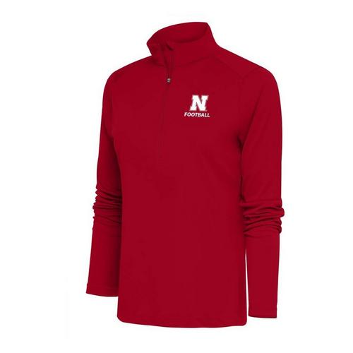 Antigua Women's Nebraska Cornhuskers Football Tribute Long Sleeve 1/4 Zip - Primary Image