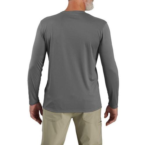 Men's Carhartt Force Sun Defender Relaxed LS Logo Long Sleeve T-Shirt - Primary Image